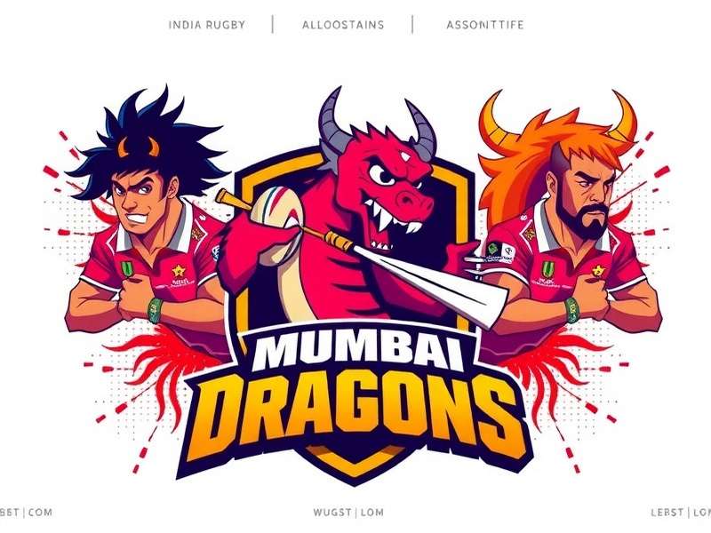 Mumbai Dragons - Indian Rugby League Mumbai Dragons team logo and players