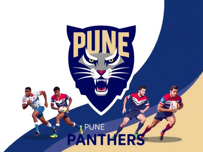 Pune Panthers - Indian Rugby League Pune Panthers team logo and players